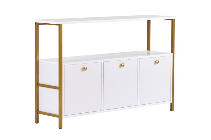 Nordure Solace Consola Blanca y Dorada